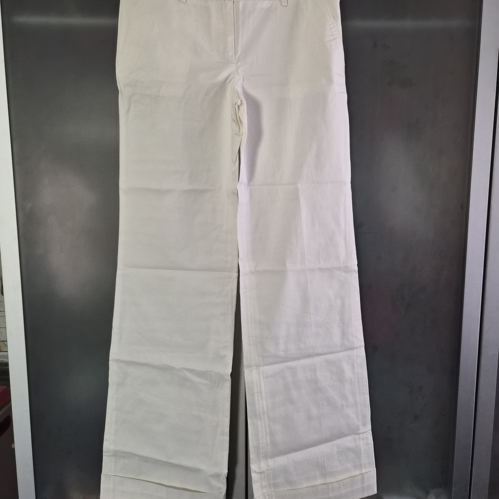 Moncler Women's White Wide-Leg Jeans